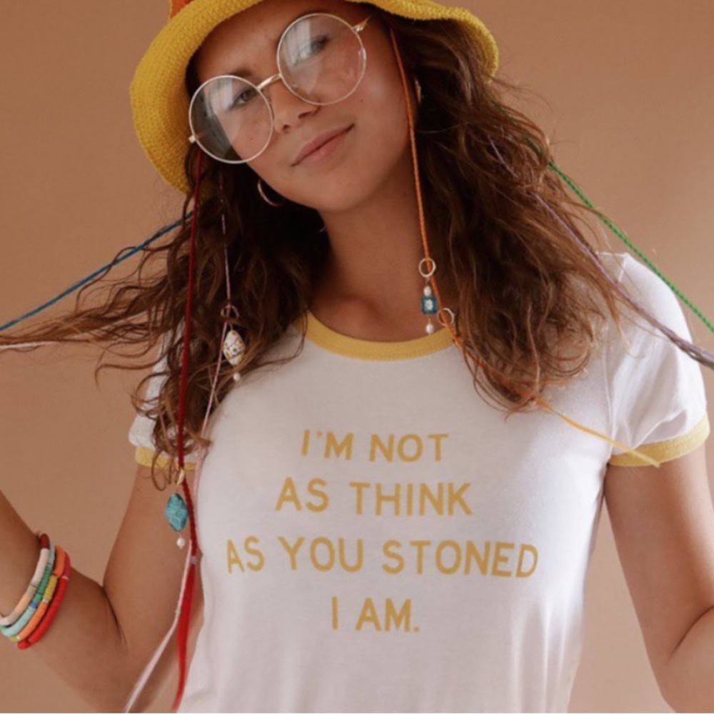 Sugarhigh Lovestoned Short Sleeve Ringer Tee